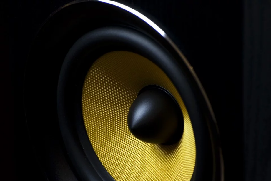 a closeup shot of a speaker