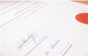 the e-signed document is legally binding